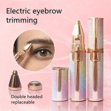 2 IN 1 RECHARGEABLE ELECTRIC EYEBROW TRIMMER