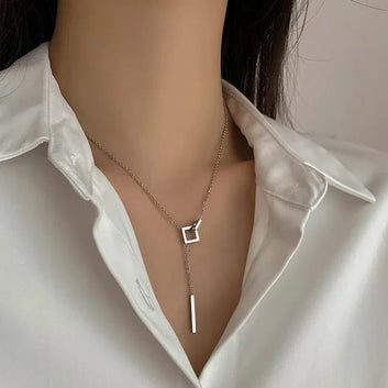 🔥Premium Double-Loop Square Pendant🔥