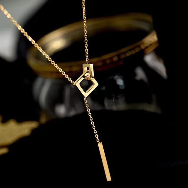 🔥Premium Double-Loop Square Pendant🔥