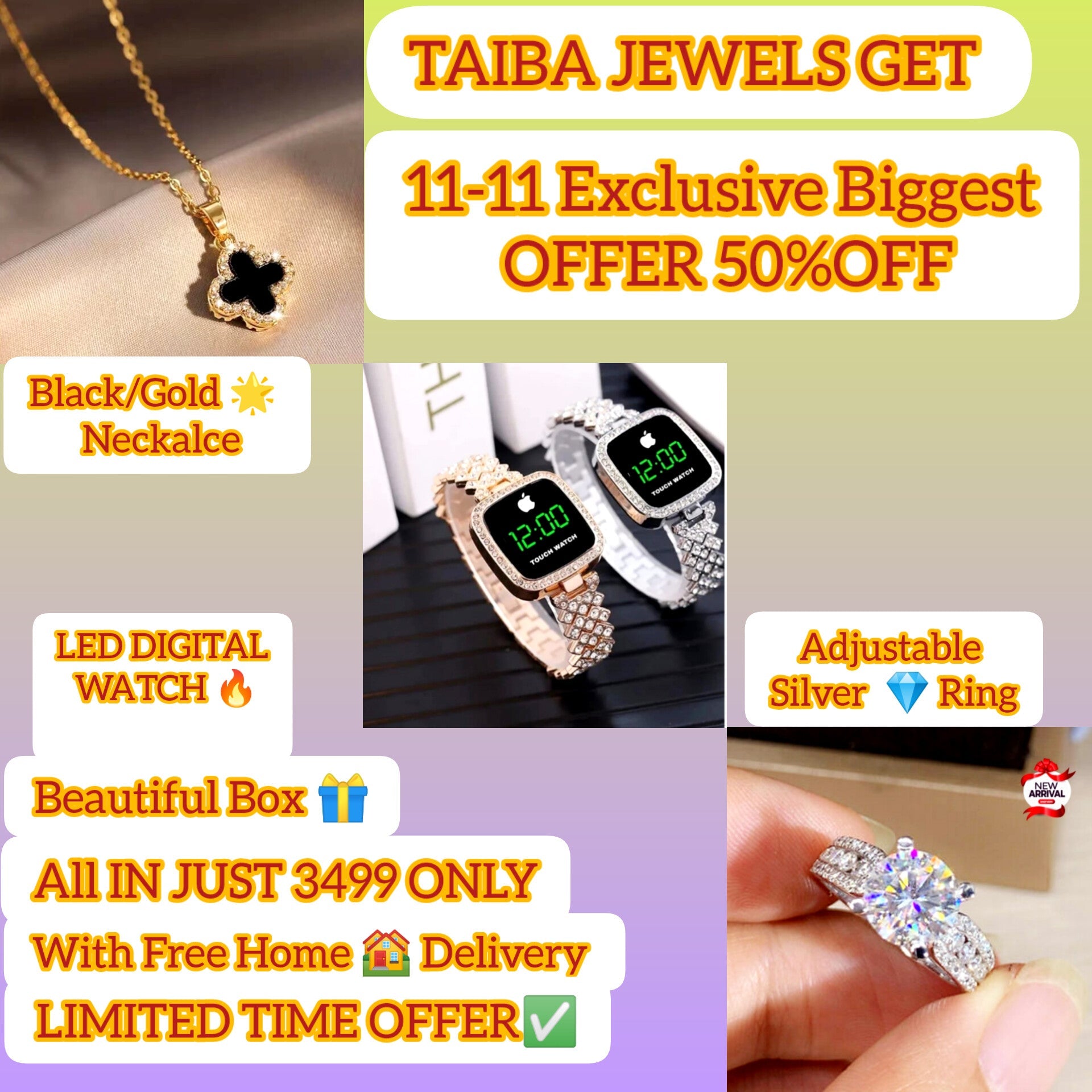 🌟 11.11 EXCLUSIVE OFFER by TAIBA JEWELS 🌟