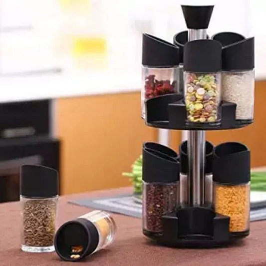 Rotating Double Layer Spice Rack